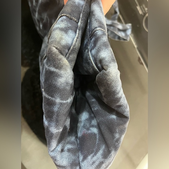 Victoria's Secret Blue Tie-Dye denim Weekender Tote Bag - Picture 7 of 8